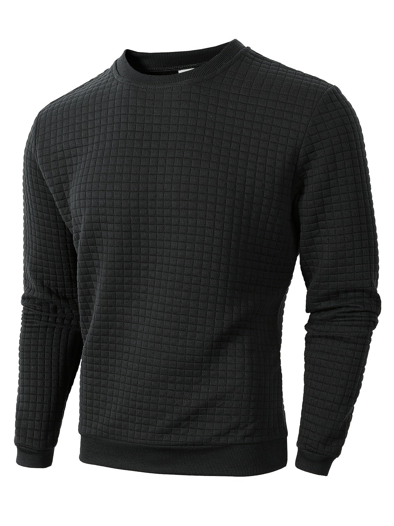Warm Mens Slim Fit Crew Neck Sweater