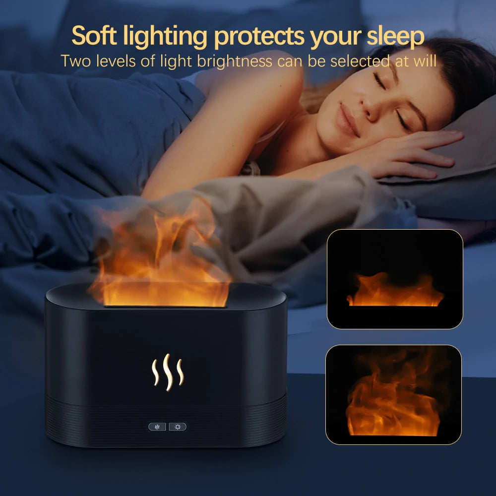 Flame Humidifier Essential Oil Diffuser