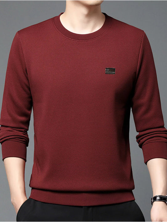 Large Loose Fit Casual Long Sleeve T Shirt - OutfitLondon
