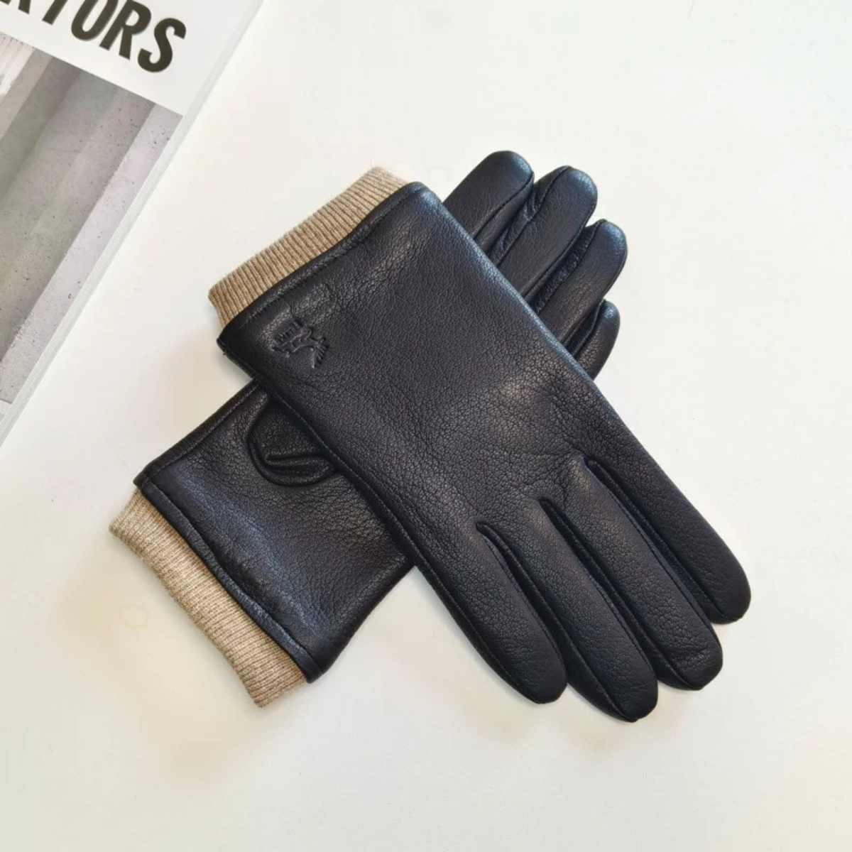 Warm Men's Woolen Winter Gloves