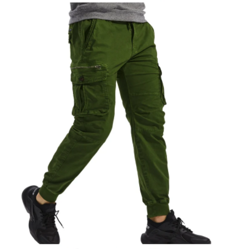 Relaxed Fit Hiking Pants with Stretch Waist and Cargo Pockets