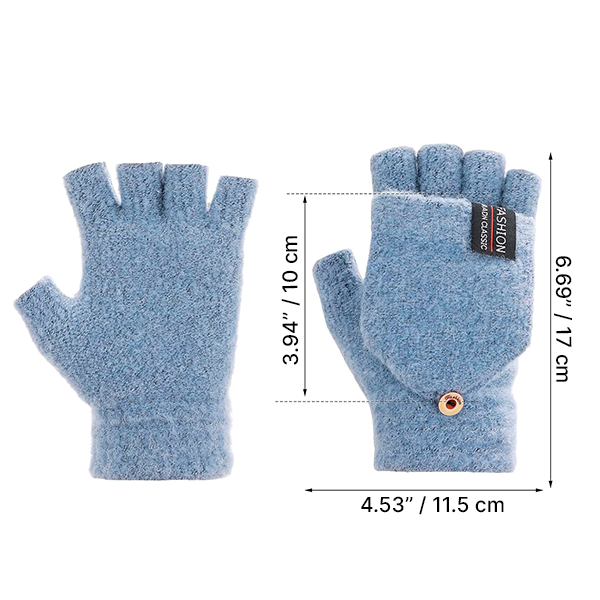 USB Electric Heating Half-Finger Gloves