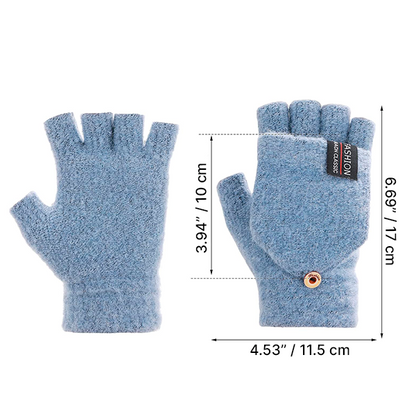 USB Electric Heating Half-Finger Gloves