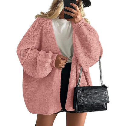 Women's Cozy Large Fit Fall Knit Sweater Cardigan