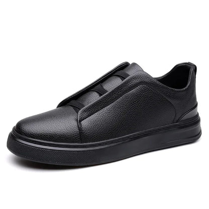 Leather Crossover Sneakers