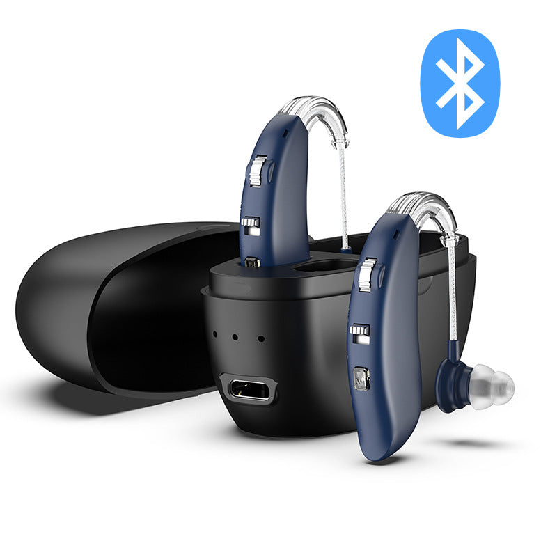 Rechargeable Hearing Aids Bluetooth Enabled Behind The Ear Hearing Aids