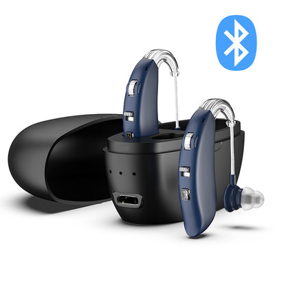 Rechargeable Hearing Aids Bluetooth Enabled Behind The Ear Hearing Aids