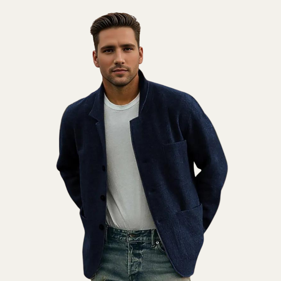 Men's Relaxed Fit Easy Button Jacket