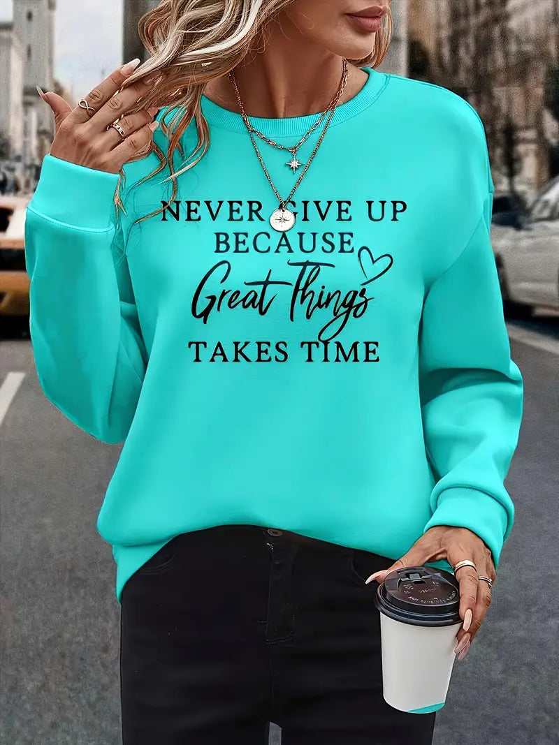Soft Women's Graphic Pullover Sweatshirt