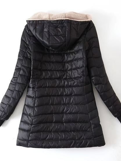 Warm Lightweight Fleece Puffer Coat