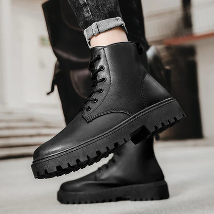 Men’s Waterproof Lace-Up High Top Anti Slip Boots