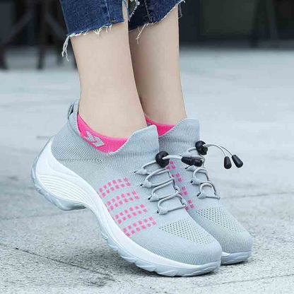 Women's Orthopedic Stretch Cushion Shoes Slip On Walking Shoes