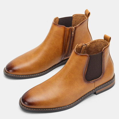 Comfortable Mens Leather Chelsea Boot Shoes