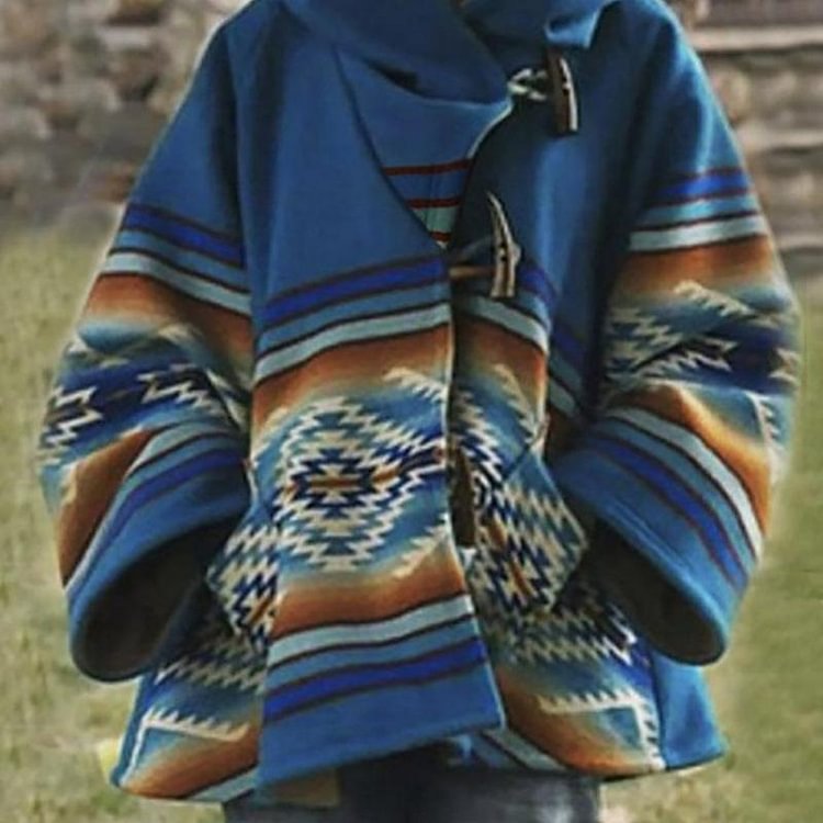Beth Dutton Outfits Long Sleeve Hooded Jacket Printed Horn Button Coat