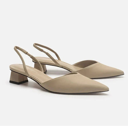 Elegant Women's Sandals with Closed Toe | Low Heel