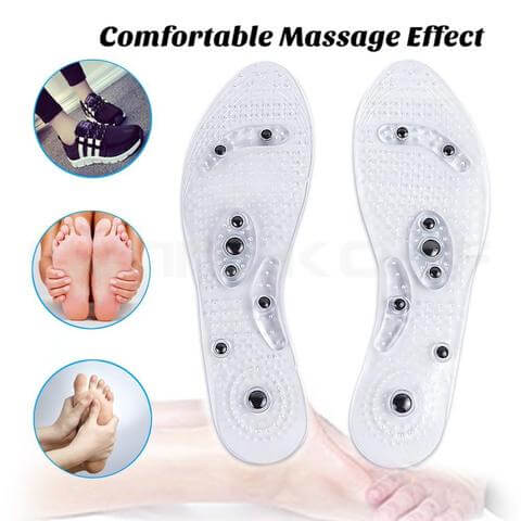 Magnetic Acupressure Reflexology Gel Insoles