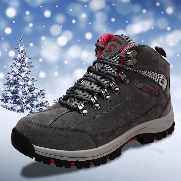 Orthopedic Women Comfortable  Warm Lace Up Hiking Snow Boots