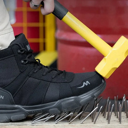 Waterproof Insulated Work Boots with Steel Toe Caps