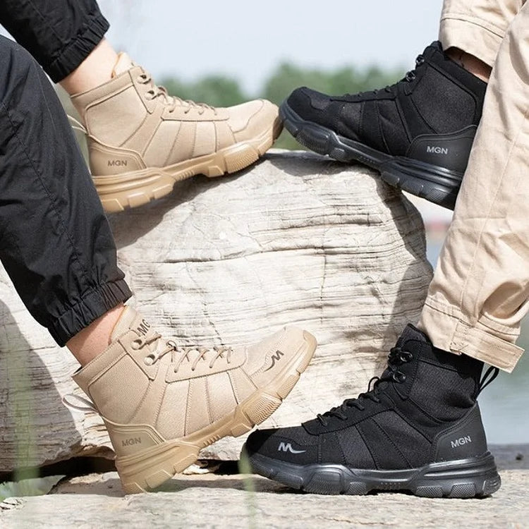 Waterproof Insulated Work Boots with Steel Toe Caps