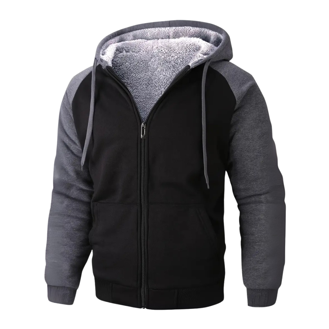 Warm Fleece Lined Teddy Hooded Jacket