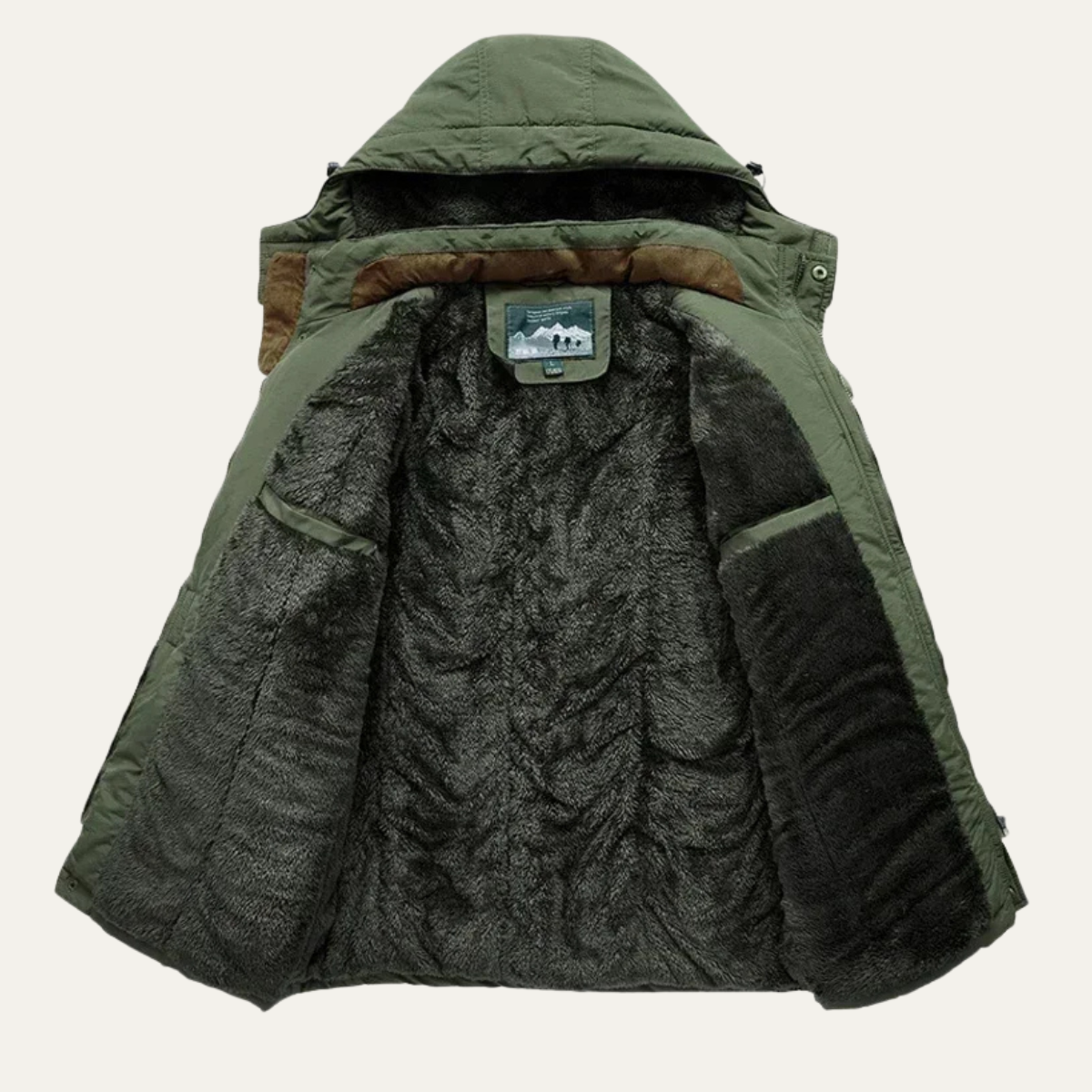 Warm Waterproof Men's Parka Coat with Hood