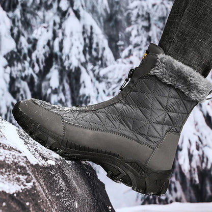 Insulated Men's Snow Boots - Waterproof and Durable