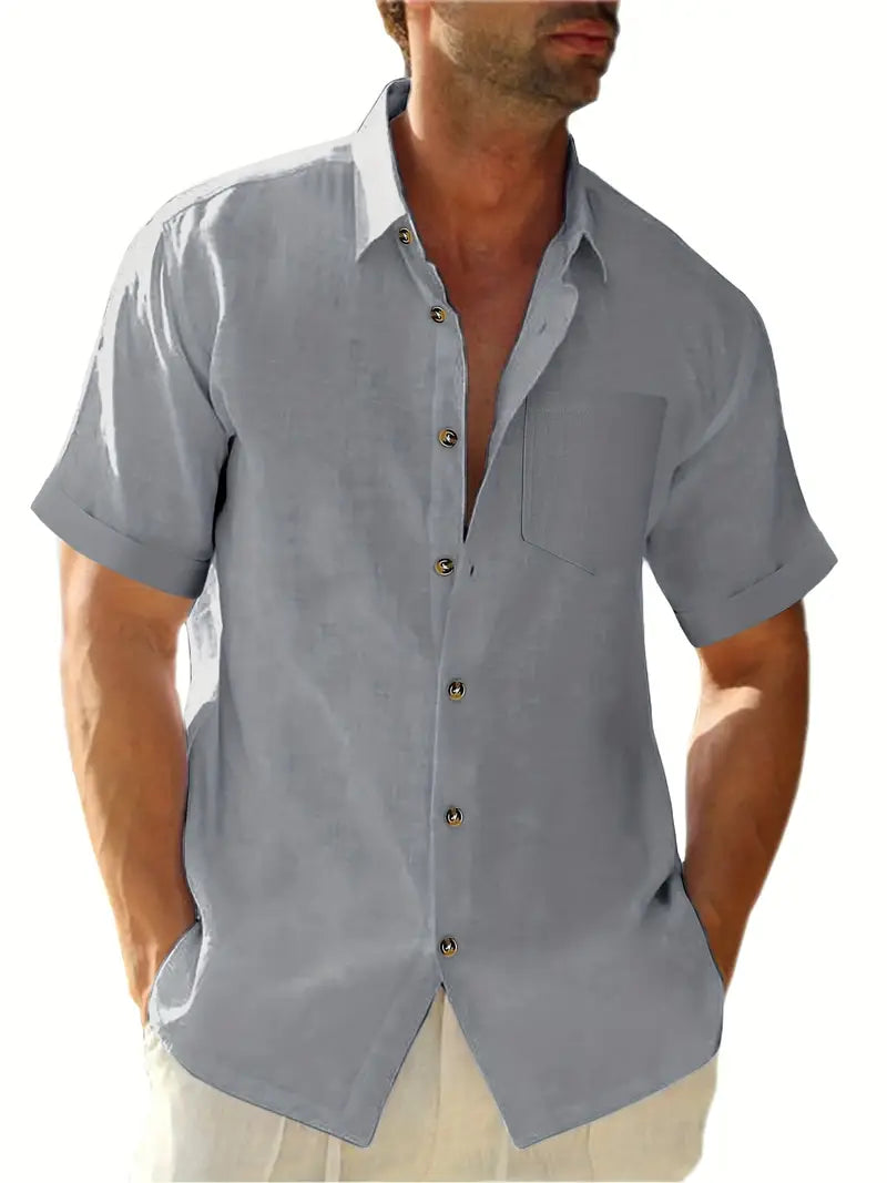 Men's Classic Casual Short Sleeve Shirt