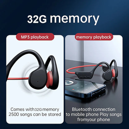 Waterproof Bone Conduction Bluetooth Swimming Earphones
