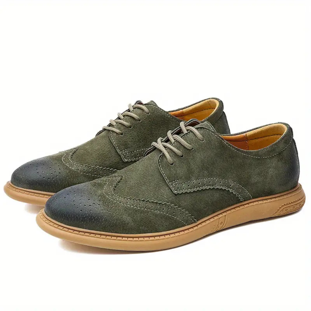 Classic Men's Genuine Leather Lace Up Shoes
