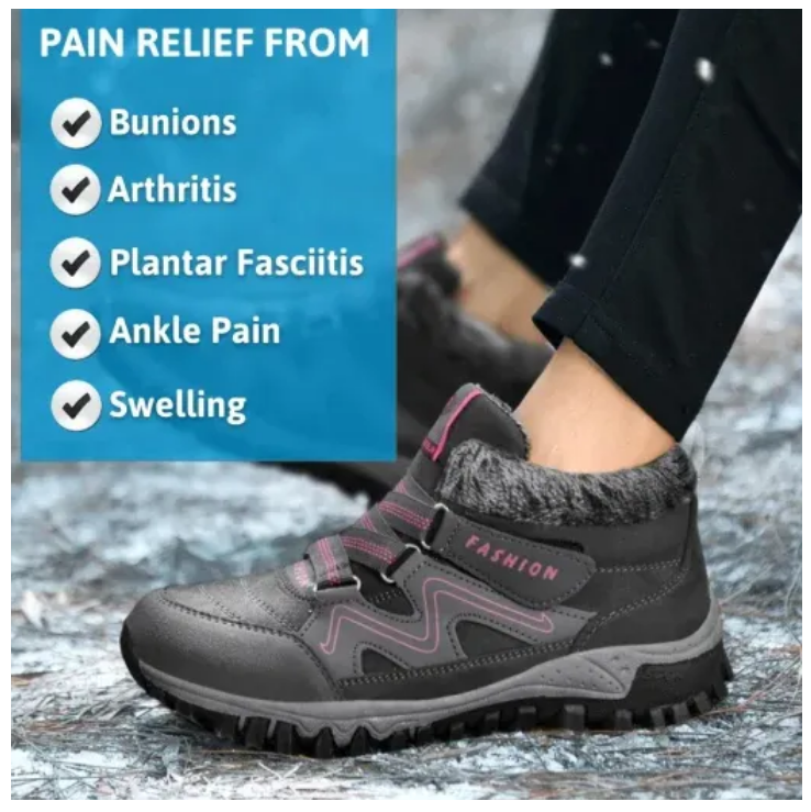 Orthopedic Shoes Anti-collision Velcro Hiking Ankle Sneakers Suede Outdoor