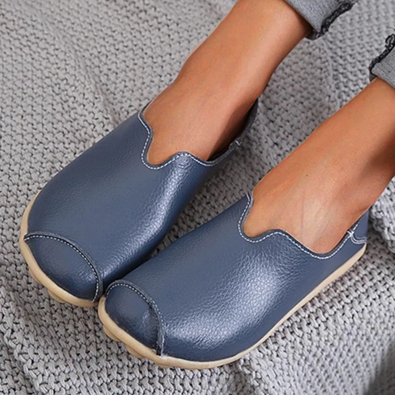 Women's Casual Flat Heel Cow Tendon Low Top Shoes