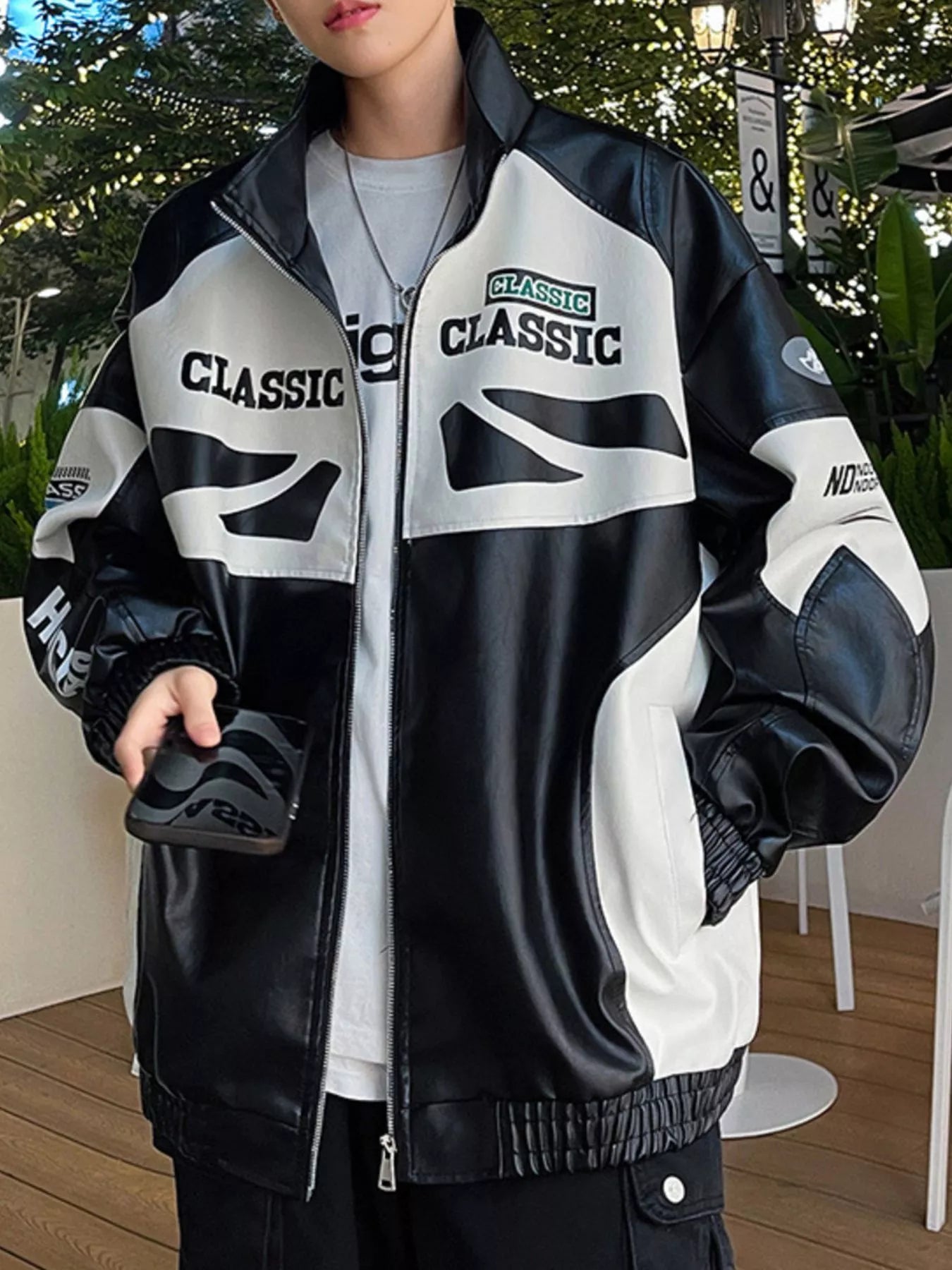 Big Mens Water Resistant Zip Up Jacket