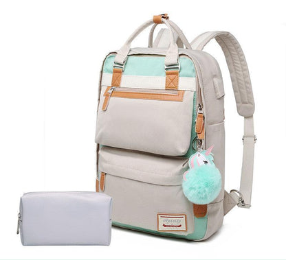 Waterproof Ladies Laptop Backpack 15.6 Inch Compartment