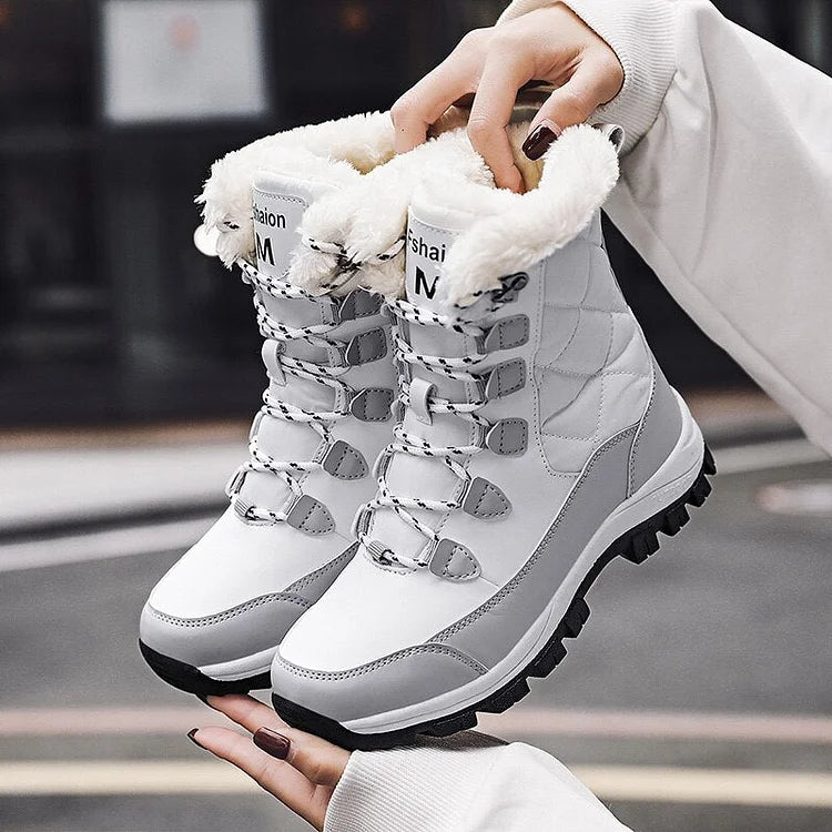 Warm Leather Ankle Boots for Women
