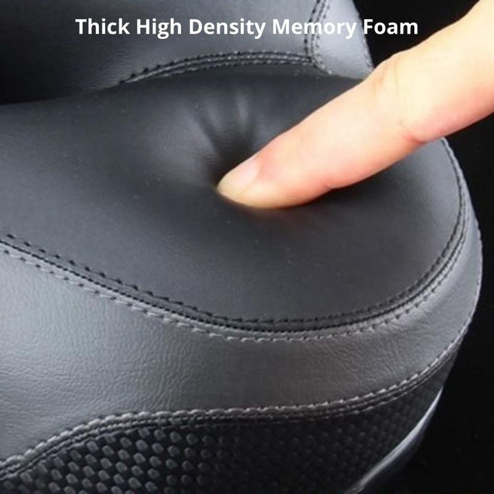 Most Comfortable Bike Seat With Memory Foam Waterproof Bike Saddle Universal Fit Shock Absorbing With Reflective Band