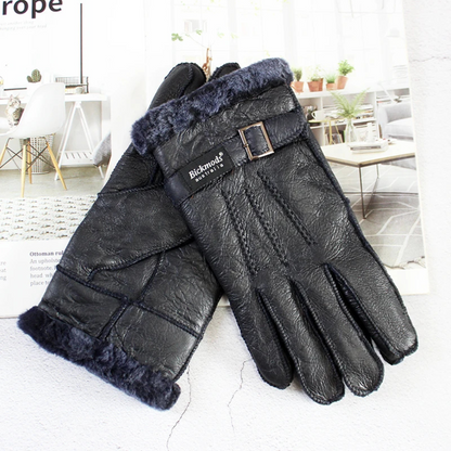 Warm Sheepskin Men's Winter Gloves