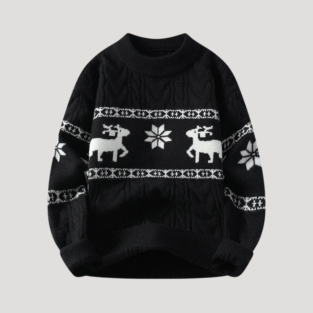 Warm Winter Crew Neck Pullover Sweater