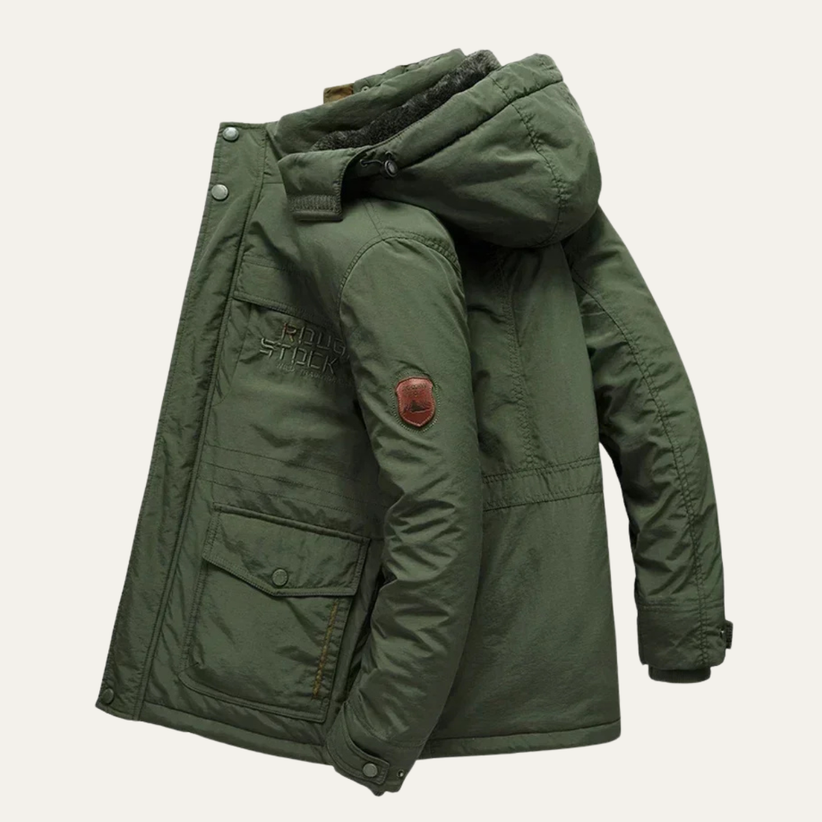 Waterproof Men's Parka Coat with Multiple Pockets