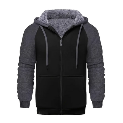 Warm Fleece Lined Teddy Hooded Jacket