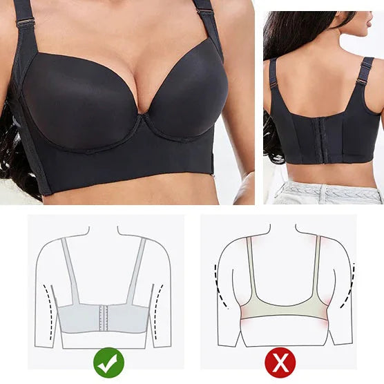 Full Coverage Bra Shapewear Incorporated Hide Back Fat Bra Plus-Size