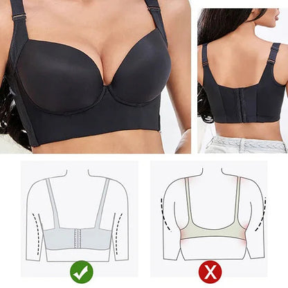 Full Coverage Bra Shapewear Incorporated Hide Back Fat Bra Plus-Size