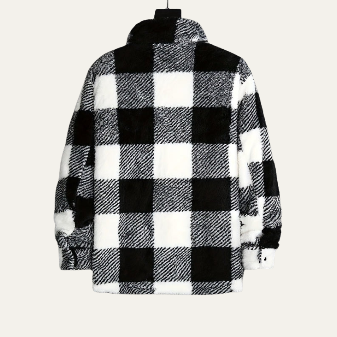 Soft Plaid Flannel Shirt Jacket for Men