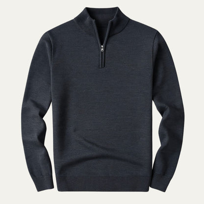 Classic Mens Quarter Zip Sweater