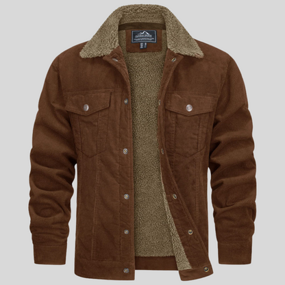 Warm Casual Mens Denim Coat