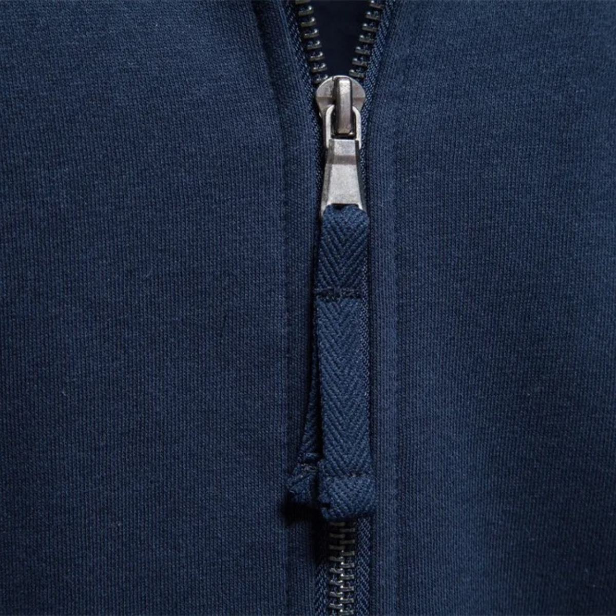 Relaxed Fit Men's Zipper Cotton Jacket with Pockets