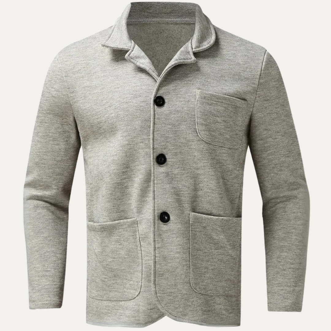 Men's Warm Cable Knit Jacket Coat