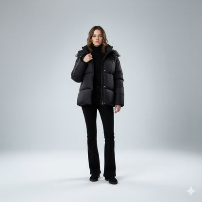 Warm Padded Parka Coat for Women