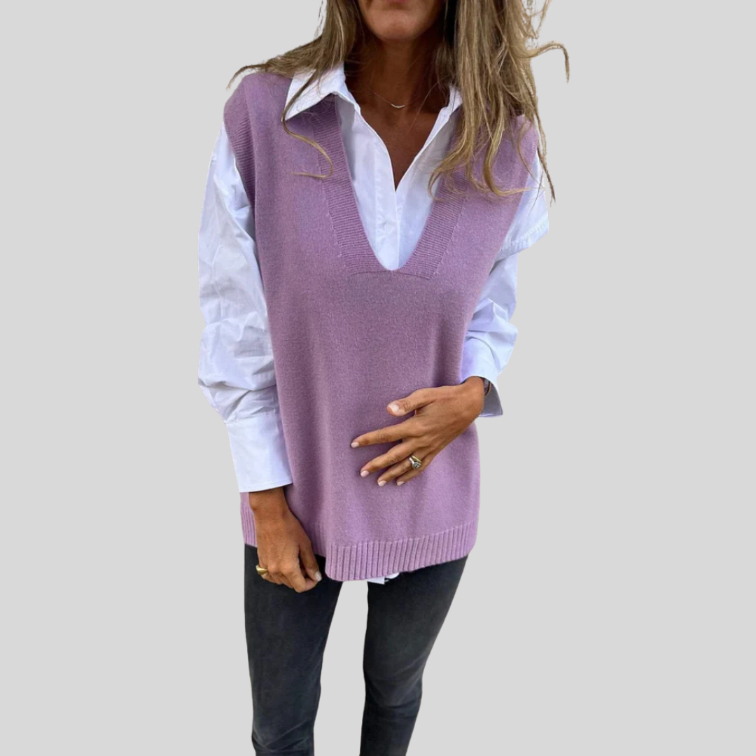 Cozy Cable Knit Vest Sweater