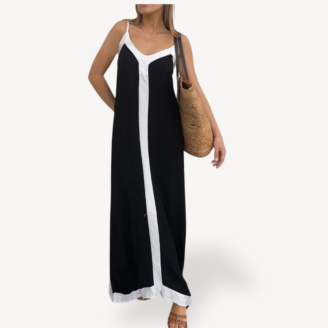 Ladies Elegant Edge Maxi Dress