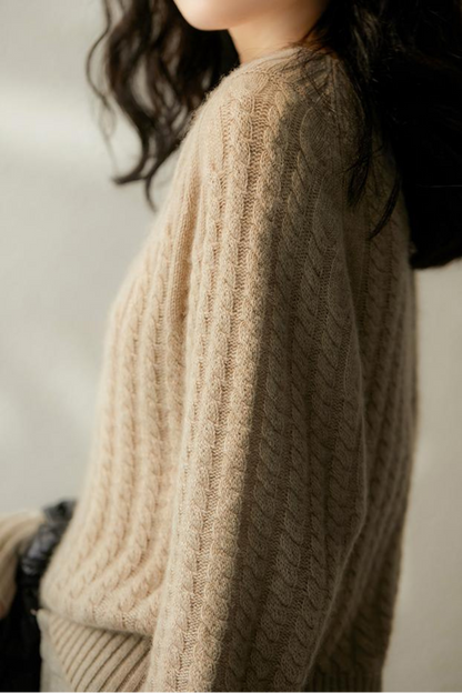 Comfy V Neck Women's Knitted Jumper
